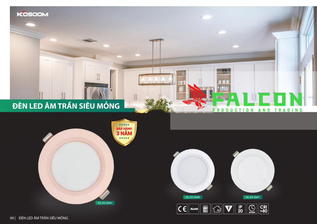 nhà phân phối đèn led kosoom chính hãng Bán đèn led Kosoom chính hãng giá rẻ