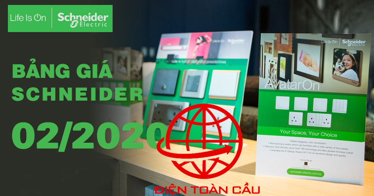 bảng giá công tắc ổ cắm schneider