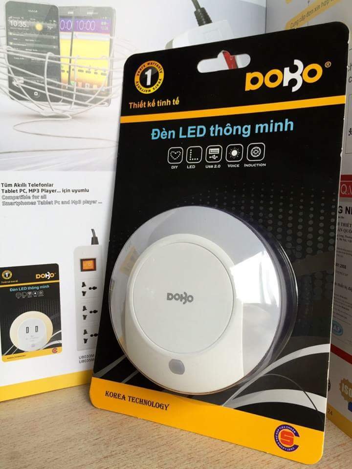đèn ngủ thông minh cảm ứng dobo hàn quốc
