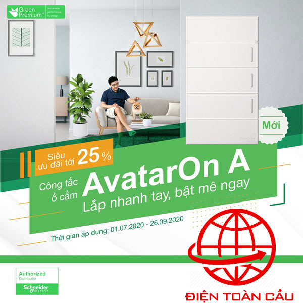 Công tắc ổ cắm Avataron A chính hãng Schneider