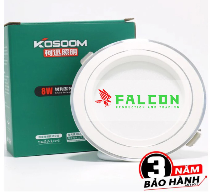 Bán đèn led âm trần kosoom rẻ nhất Đèn âm trần 7w Kosoom chính hãng