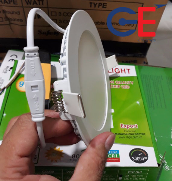 đèn led âm trần mpe mỏng đổi màu