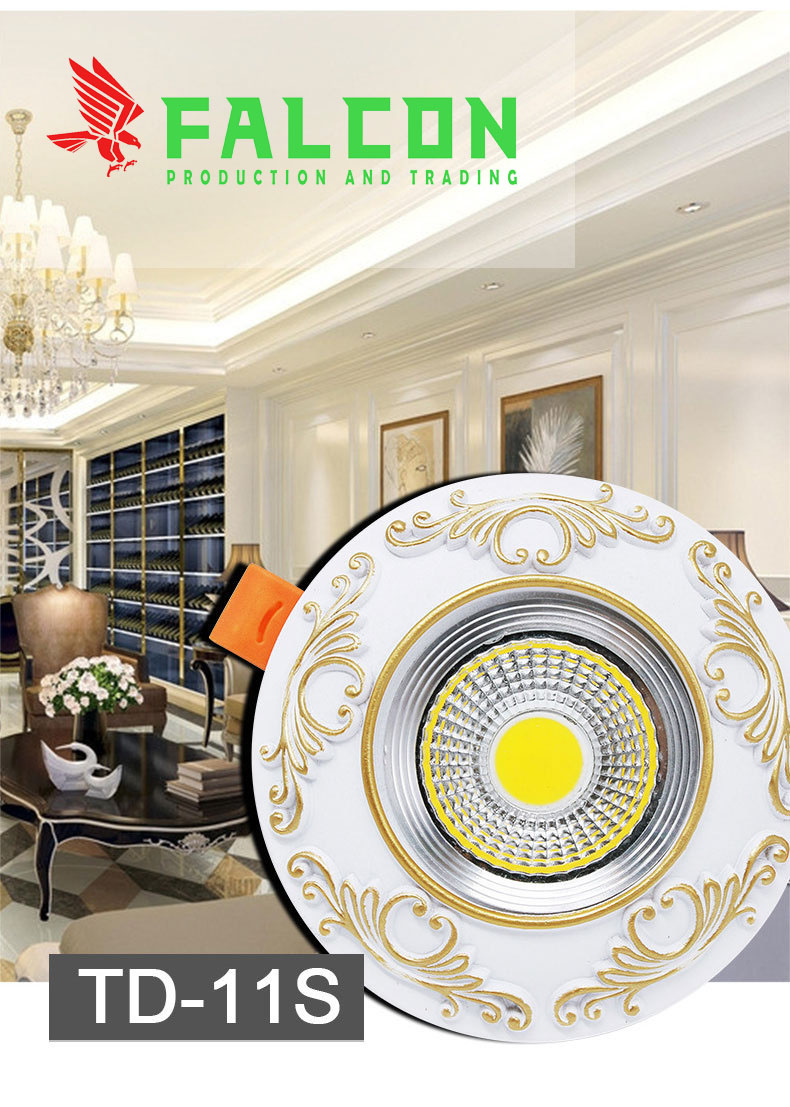 đèn led âm trần tân cổ điển nhập khẩu
