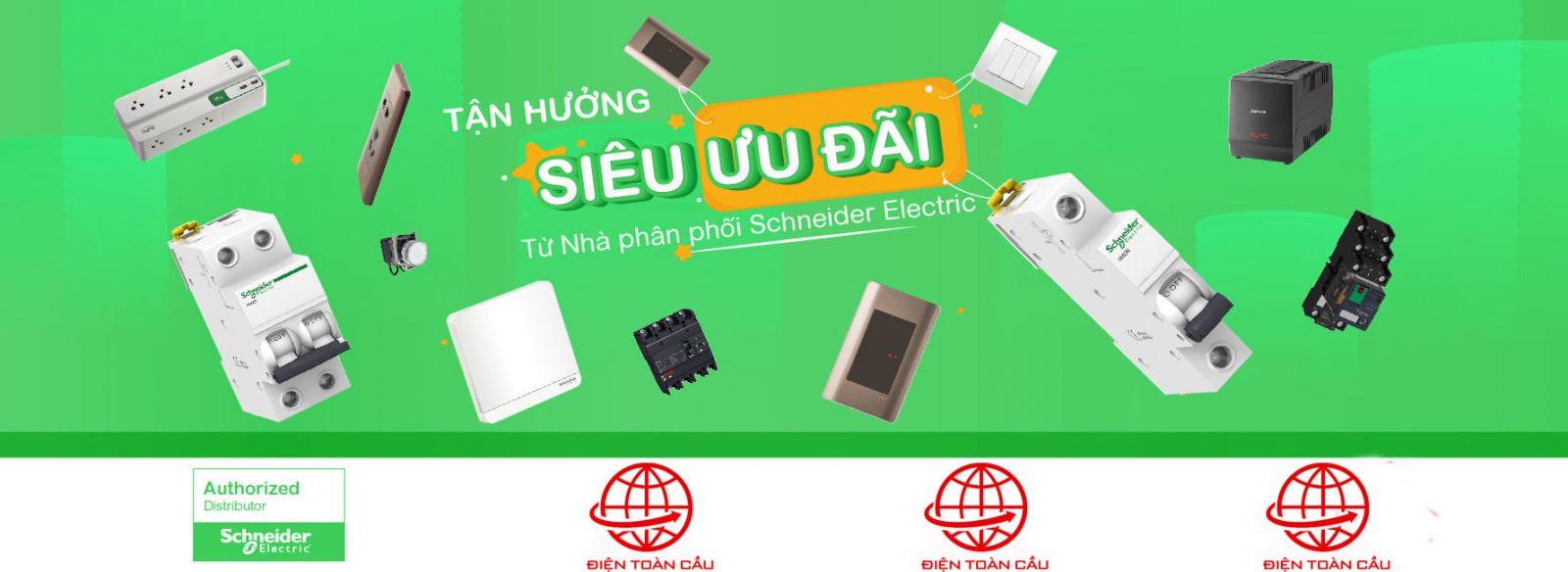 điện toàn cầu phân phối schneider