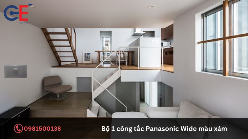 Ưu điểm nổi bật của bộ 1 công tắc Panasonic Wide màu xám