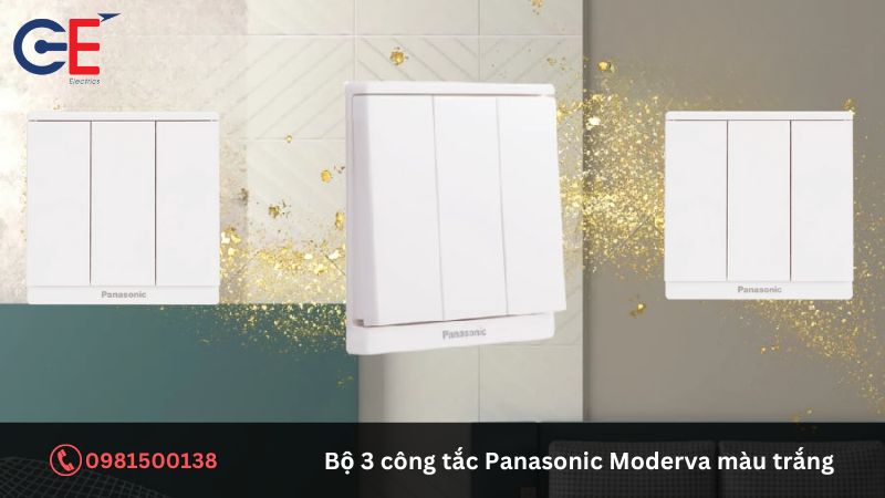 Ưu điểm của bộ 3 công tắc Panasonic Moderva màu trắng
