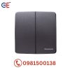 Bộ 2 công tắc Panasonic Minerva màu xám ánh kim