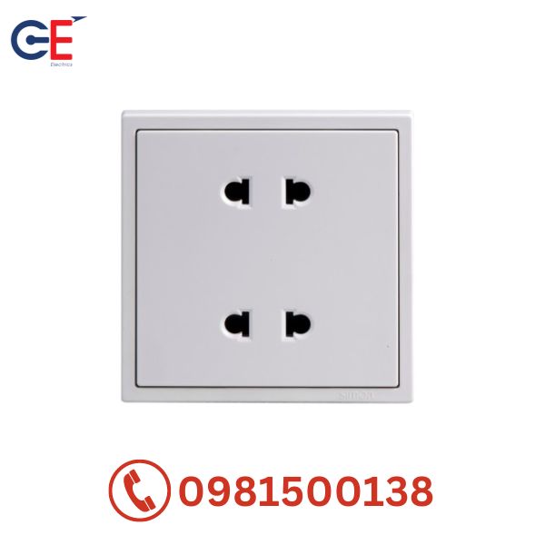 Bộ ổ cắm đôi 2 chấu Simon I7