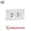 Bộ ổ cắm đôi 3 chấu có công tắc Schneider Avataron A