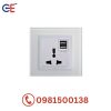 Bộ ổ cắm 3 chấu Simon V8 đa năng + 2 cổng USB