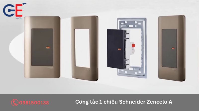 Cấu tạo của công tắc 1 chiều Schneider Zencelo A