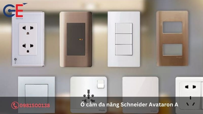 Cấu tạo của ổ cắm đa năng Schneider Avataron A