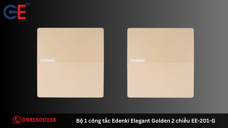 Đặc điểm của bộ 1 công tắc Edenki Elegant Golden 2 chiều EE-201-G