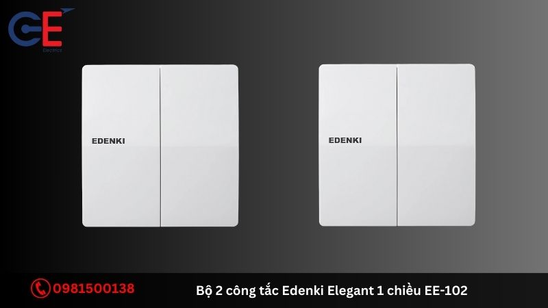 Đặc điểm của bộ 2 công tắc Edenki Elegant 1 chiều EE-102