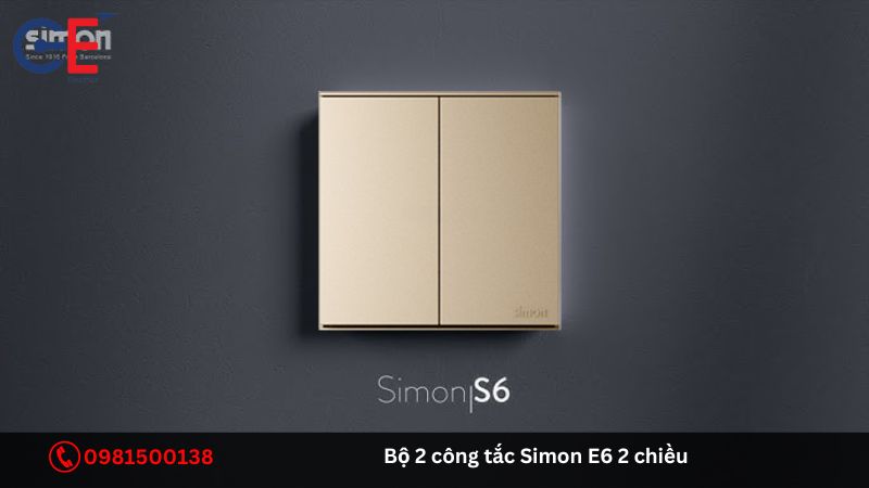 Đặc điểm của bộ 2 công tắc Simon E6 2 chiều