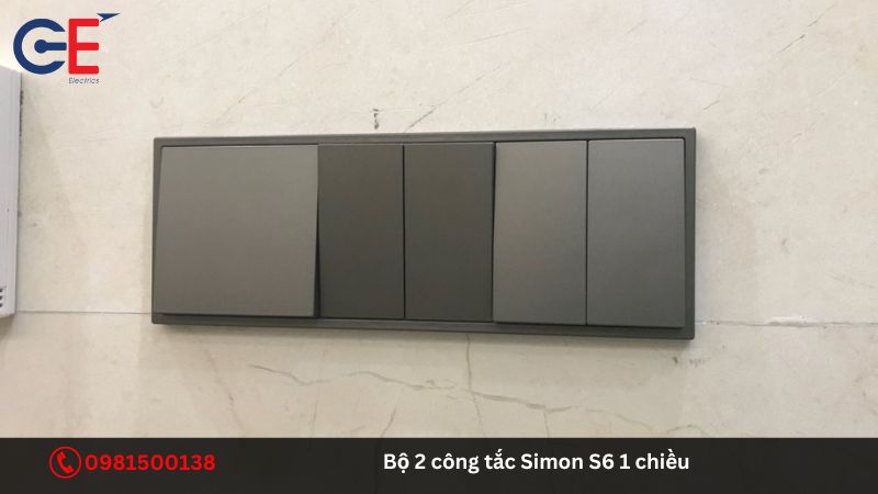 Đặc điểm của bộ 2 công tắc Simon S6 1 chiều