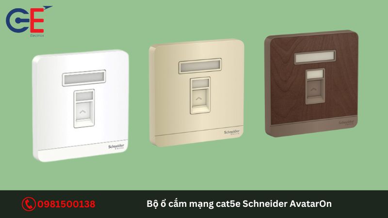 Đặc điểm của bộ ổ cắm mạng cat5e Schneider AvatarOn