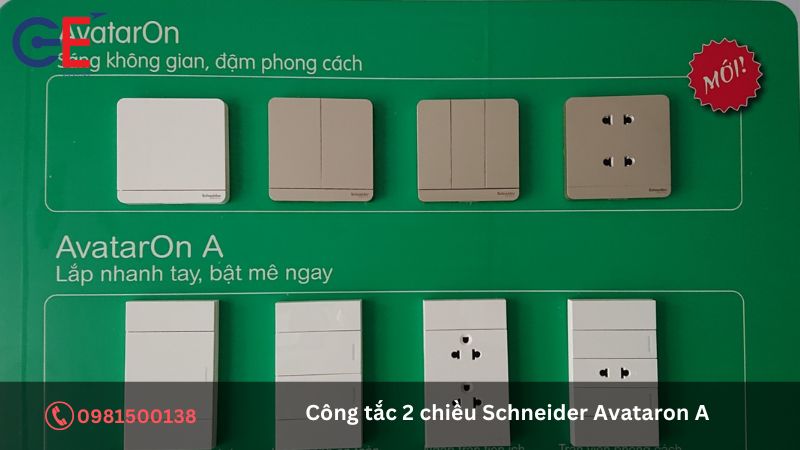 Đặc điểm của công tắc 2 chiều Schneider Avataron A 