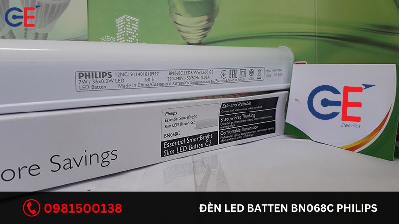 Đặc điểm của đèn Led Batten BN068C Philips
