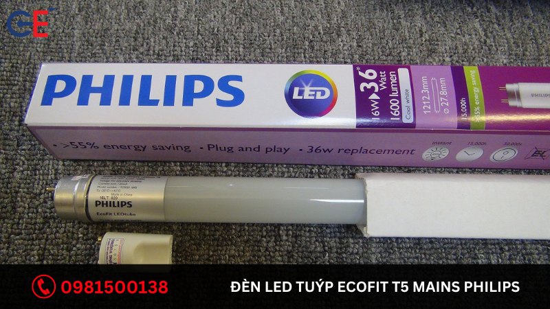 Đặc điểm của đèn Led Tuýp Ecofit T5 Mains Philips