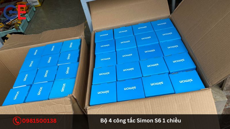 Địa chỉ cung cấp bộ 4 công tắc Simon S6 2 chiều?