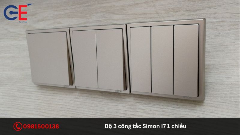 Tính năng của bộ 3 công tắc Simon I7 1 chiều