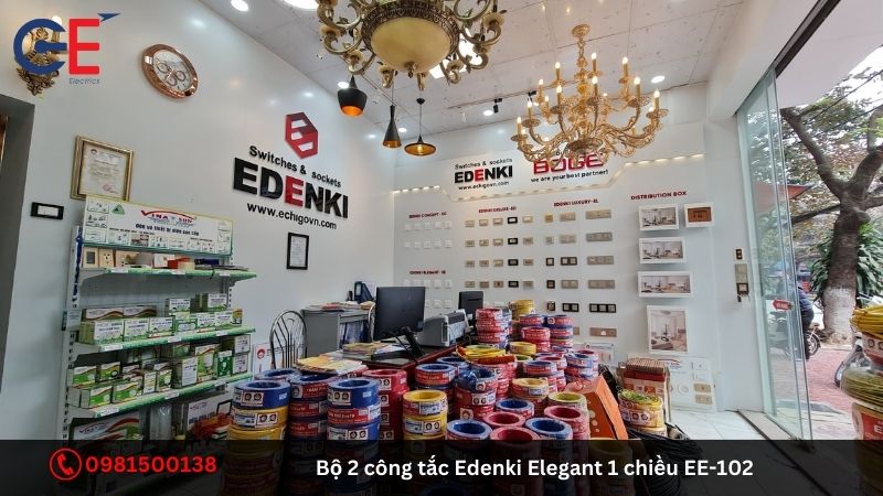 Ứng dụng của bộ 2 công tắc Edenki Elegant 1 chiều EE-102