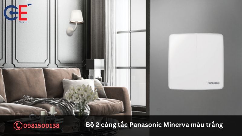 Ứng dụng của bộ 2 công tắc Panasonic Minerva màu trắng