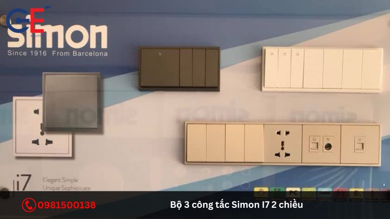 Ứng dụng của bộ 3 công tắc Simon I7 2 chiều