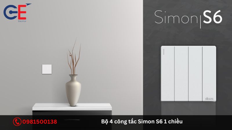 Ứng dụng của bộ 4 công tắc Simon S6 2 chiều