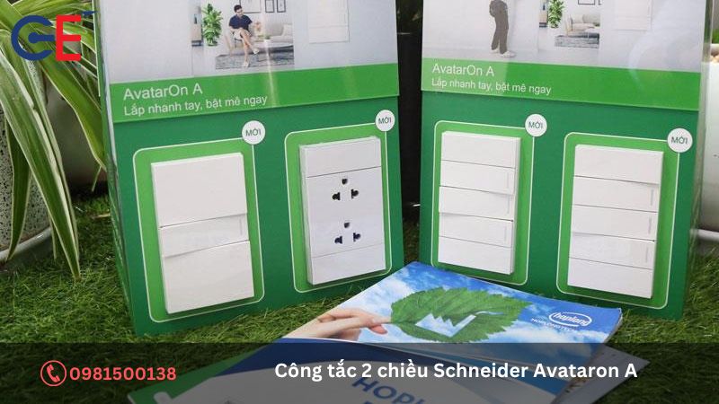 Ứng dụng của công tắc 2 chiều Schneider AvatarOn A