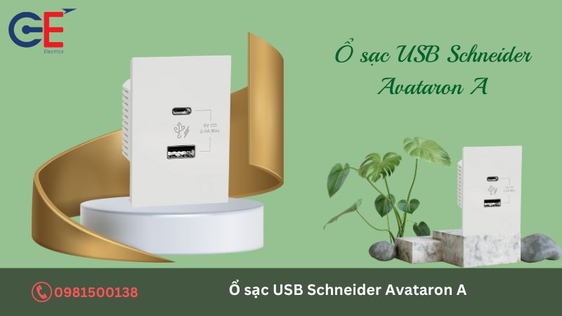 Ưu điểm của ổ sạc USB Schneider Avataron A 