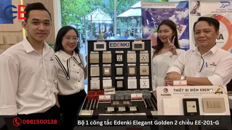 Ưu điểm của bộ 1 công tắc Edenki Elegant Golden 2 chiều EE-201-G
