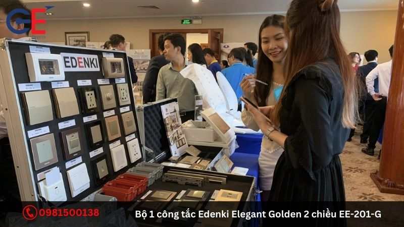 Ưu điểm của bộ 2 công tắc Edenki Elegant Golden 2 chiều EE-202-G