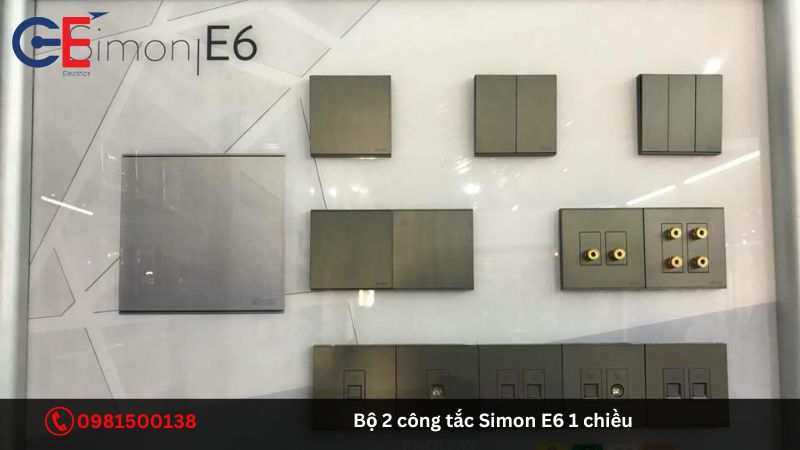 Ưu điểm của bộ 2 công tắc Simon E6 1 chiều