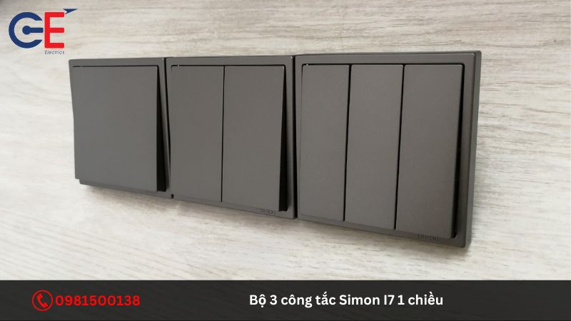 Ưu điểm của bộ 3 công tắc Simon I7 1 chiều