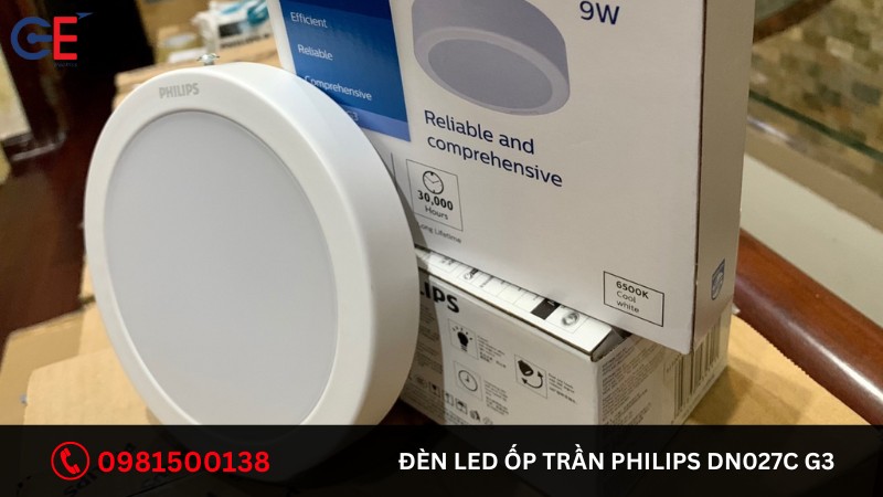 Ưu điểm của đèn Led ốp trần Philips DN027C G3