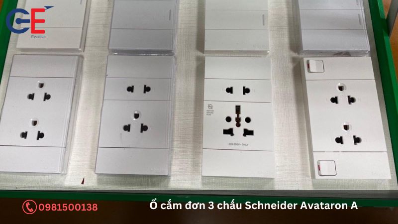 Ưu điểm của ổ cắm đơn 3 chấu Schneider Avataron A