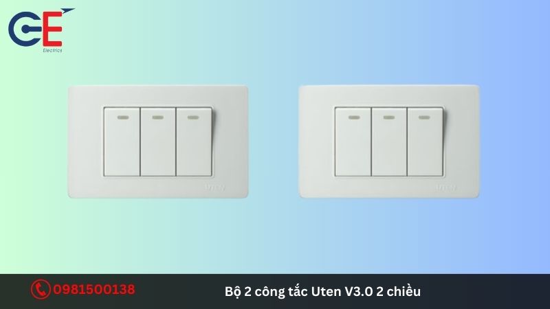 Đặc điểm của bộ 3 công tắc Uten V3.0 2 chiều