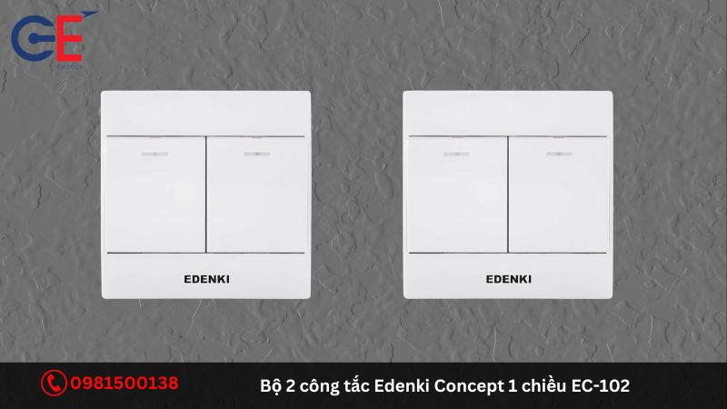 Tính năng của bộ 2 công tắc Edenki Concept 1 chiều EC-102