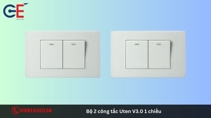 Tính năng nổi bật của bộ 2 công tắc Uten V3.0 1 chiều 