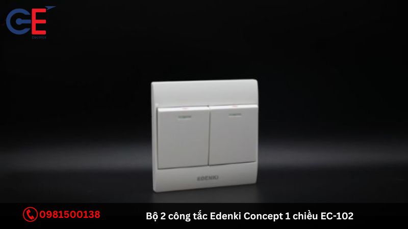 Ứng dụng nổi bật của bộ 2 công tắc Edenki Concept 1 chiều EC-102