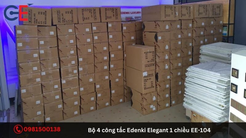 Ưu điểm của bộ 4 công tắc Edenki Elegant 1 chiều EE-104