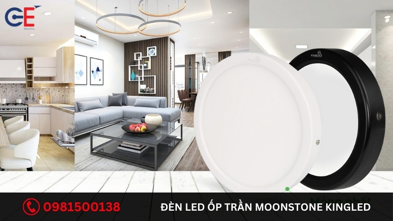Ưu điểm của đèn Led ốp trần Moonstone KingLED