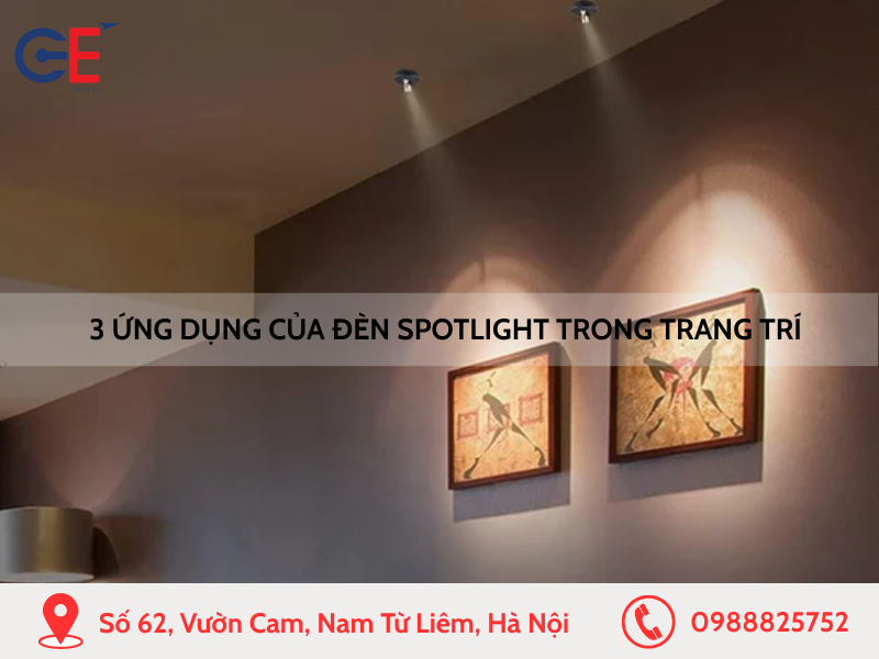 3 ứng dụng thực tế của đèn spotlight trong trang trí