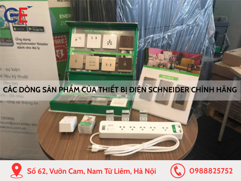 Các dòng sản phẩm của thiết bị điện Schneider