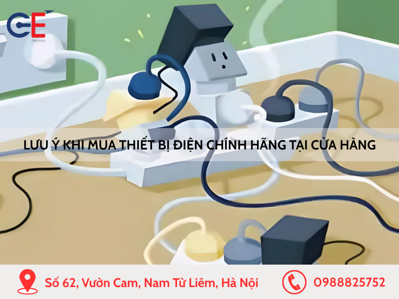 Lưu ý khi mua thiết bị điện chính hãng tại cửa hàng