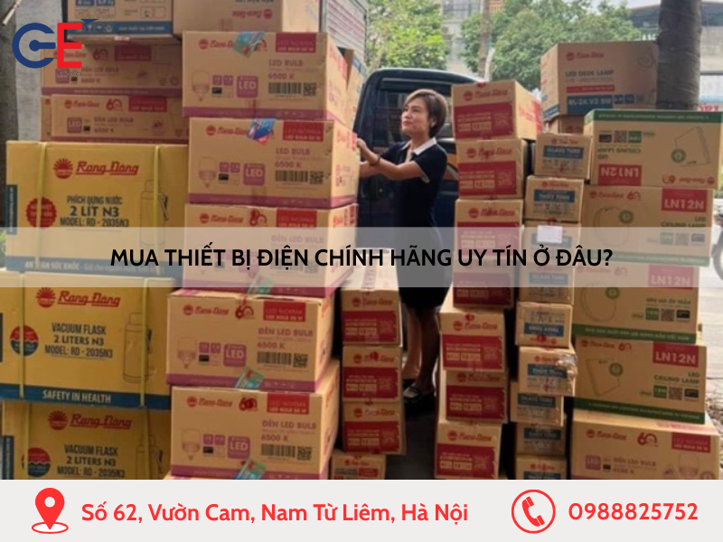 Mua thiết bị điện chính hãng ở đâu