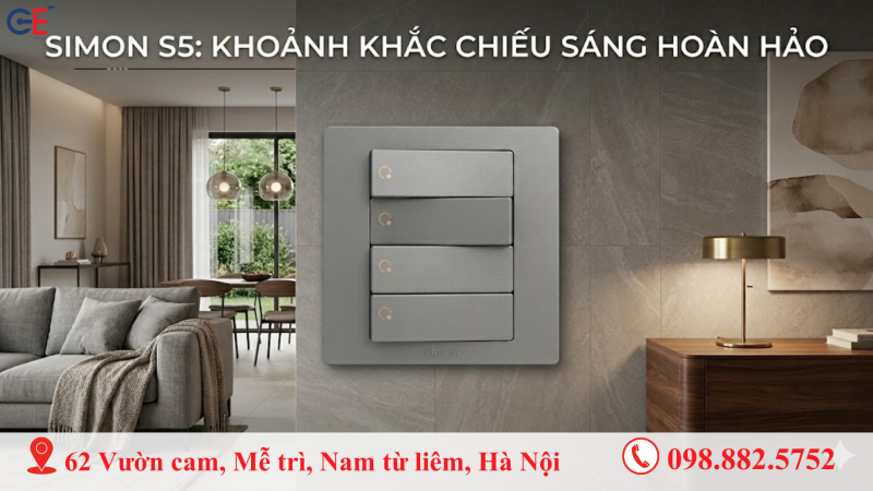 Bộ công tắc bốn 1 chiều thiết bị điều khiển anh sáng hoàn hảo 