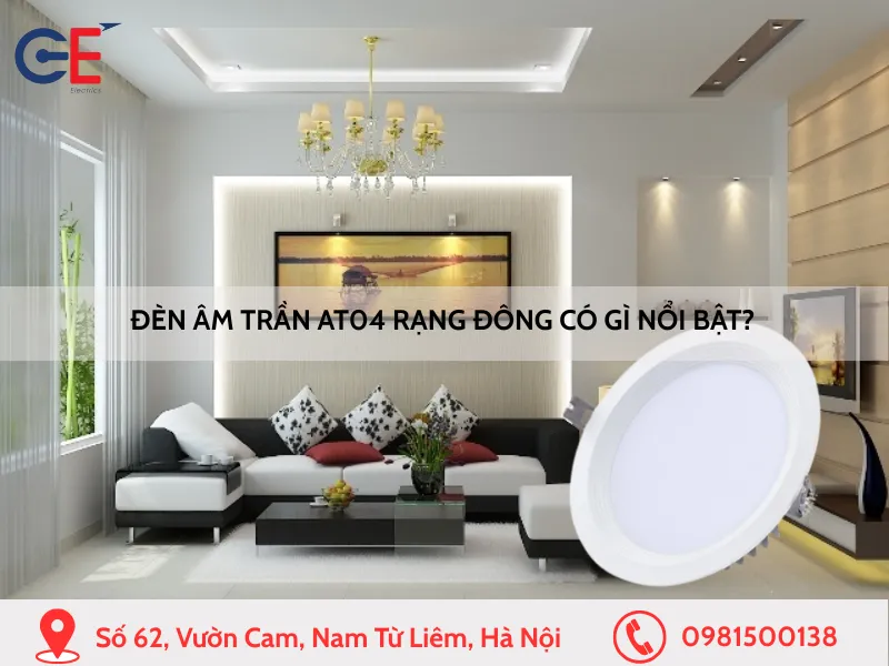 Đèn âm trần AT04 Rạng Đông có gì nổi bật